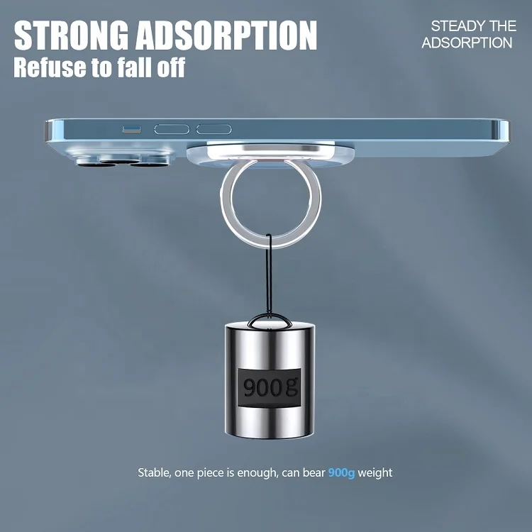 Factory Free Sample Finger Ring Mini Metal Mobile Phone Holder Mount Cell Phone Stand Magnetic Ring Holder for Magsafe iPhone