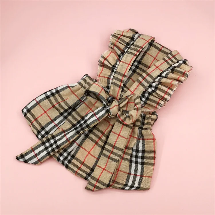 Cheap china wholesale clothing pet JK plaid Princess skirt dropshipping dog clothes