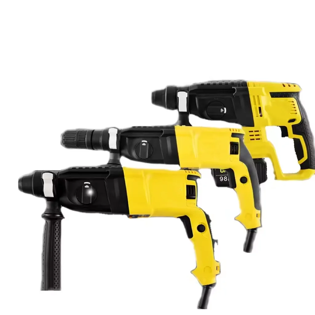 2024 new adjustable soft grip hammer cordless drill D-handle of SDS rotary hammer power drills with impact driver