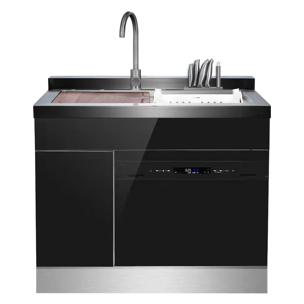 Gexiang Factory Manufacturer Stainless Steel Luxury Smart 3-in-1 Built-in Dishwasher Kitchen Sinks