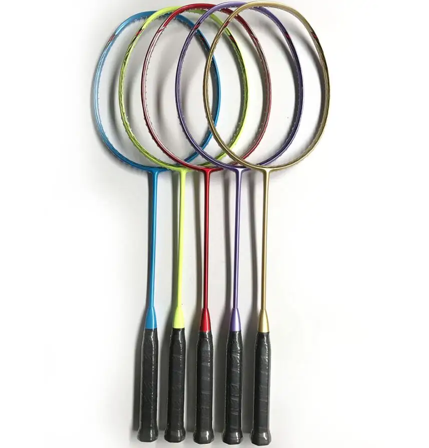 New Style High Quality Different Colors Customized Bag Custom OEM Full Carbon Graphite Badminton Racket Raqueta De Badminton