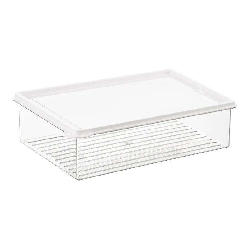 Kitchen Refrigerator Storage Containers With Lids Plastic Food Storage Box Transparent Sealed Box