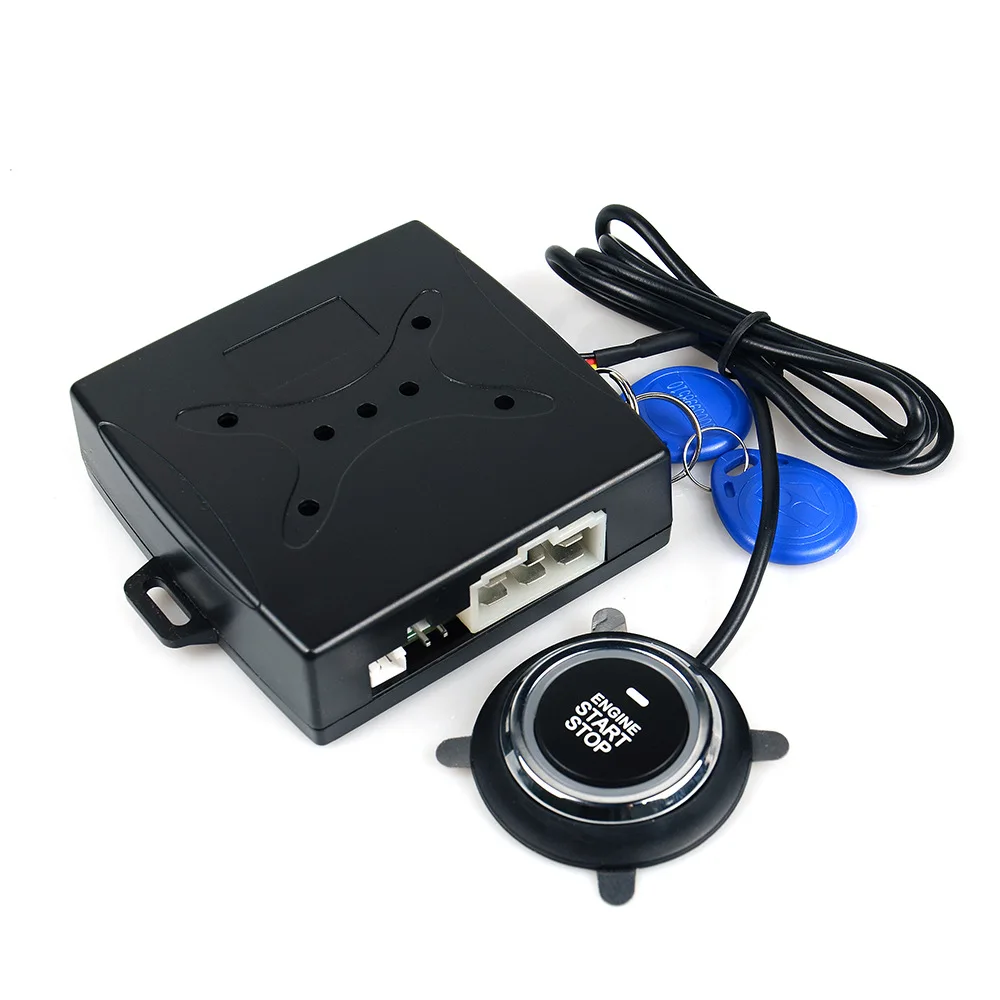Автомобильная сигнализация DC 12 В система Push-Start Smart Key PKE БЕСКЛЮЧЕВОЙ вход запуск двигателя кнопка