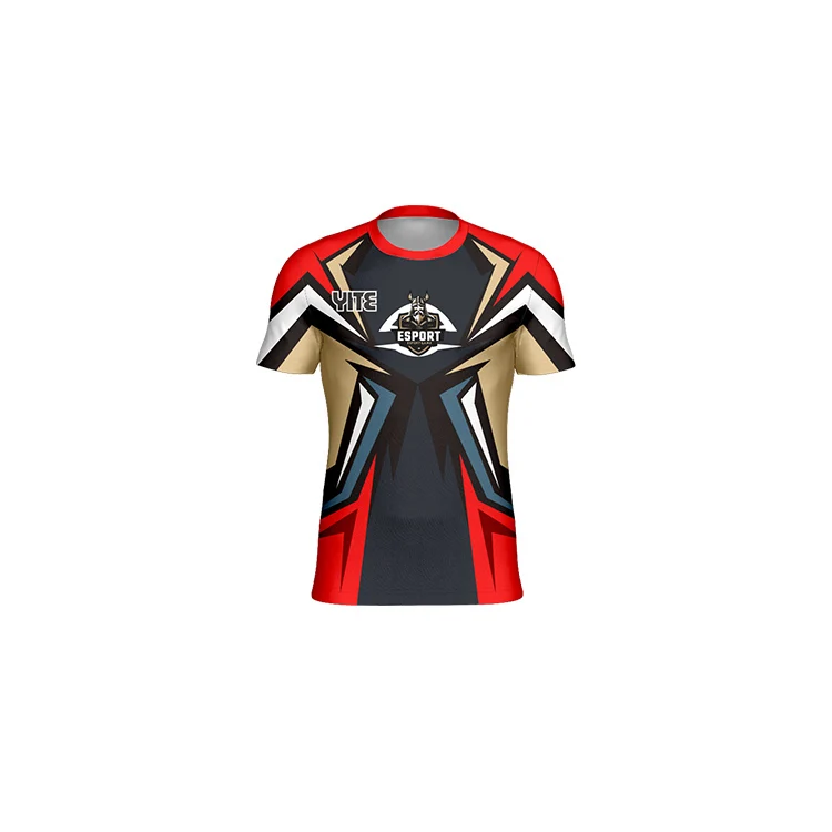 Custom sublimation esports jersey quick dry breathable comfortable gaming T-shirt gaming jersey