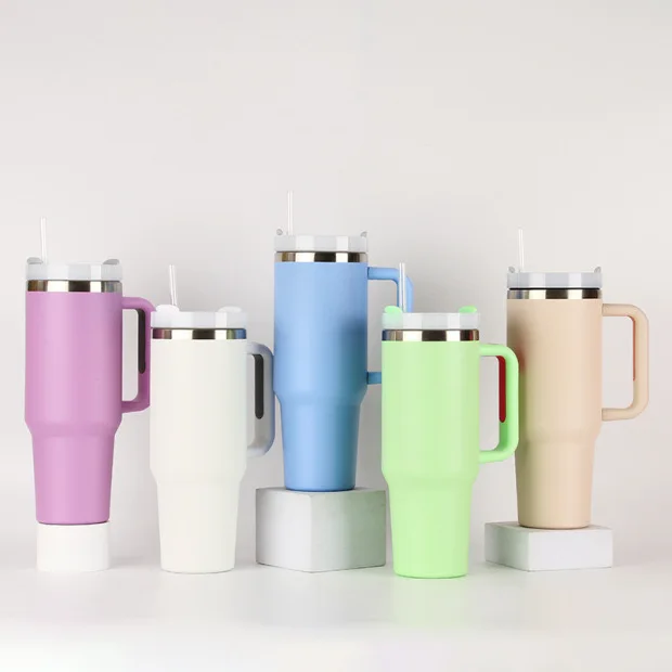 1200ml 40oz Good Quality Stainless Steel Double Walled Coffee Mug Tumbler Cups with Handle