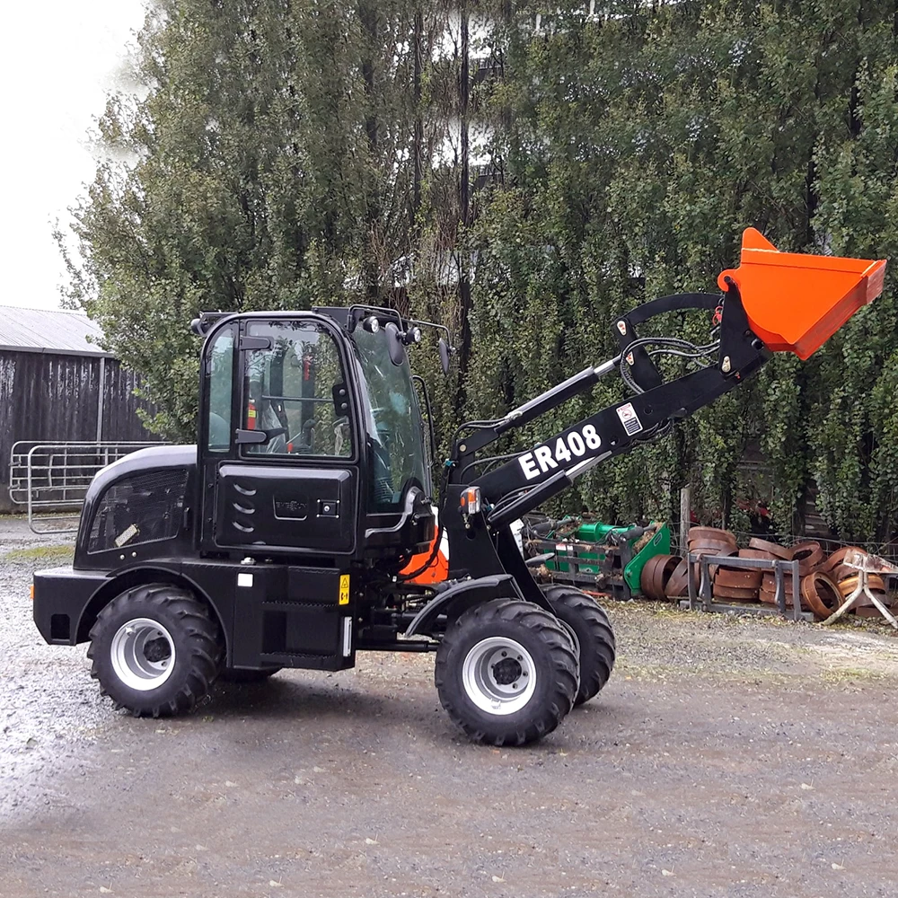 Everun high quality Er408 0.8t EPA EURO Imported Engine Farm small front end diesel bucket compact mini wheel loader