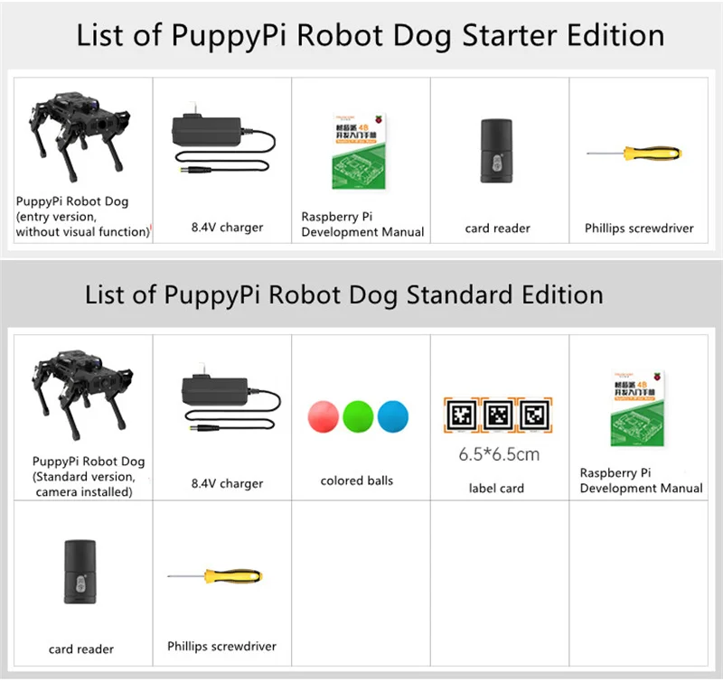 ROS robot quadruped robot dog PuppyPi bionic 4-legged intelligent programming AI visual recognition Raspberry Pi 4B