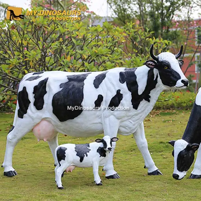 My Dino Animated Animals Resin Life Size Cows