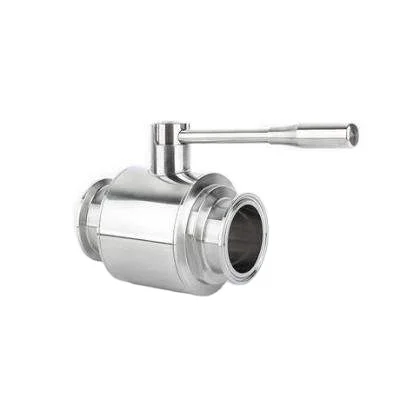 YongDa 304 316L sanitary Stainless Steel No-retention quick two way Ball Valve