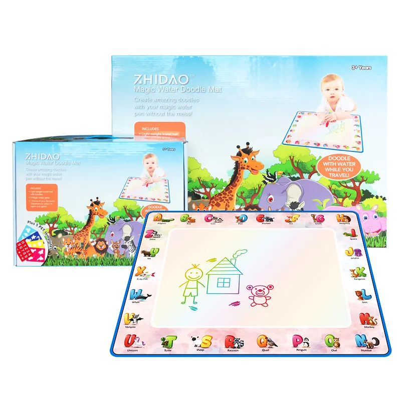 
90*72 CM Colorful Baby Kids Water Play Mat DIY Custom Aqua Drawing Mat Large Magic Mat For Kids  (1600240757552)