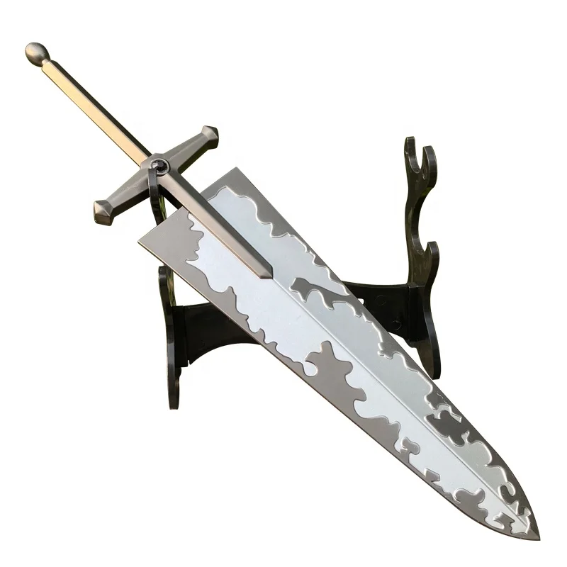 Popular Japan anime sword Asta-Black Clover katana metal zinc alloy sword for cosplay or collection