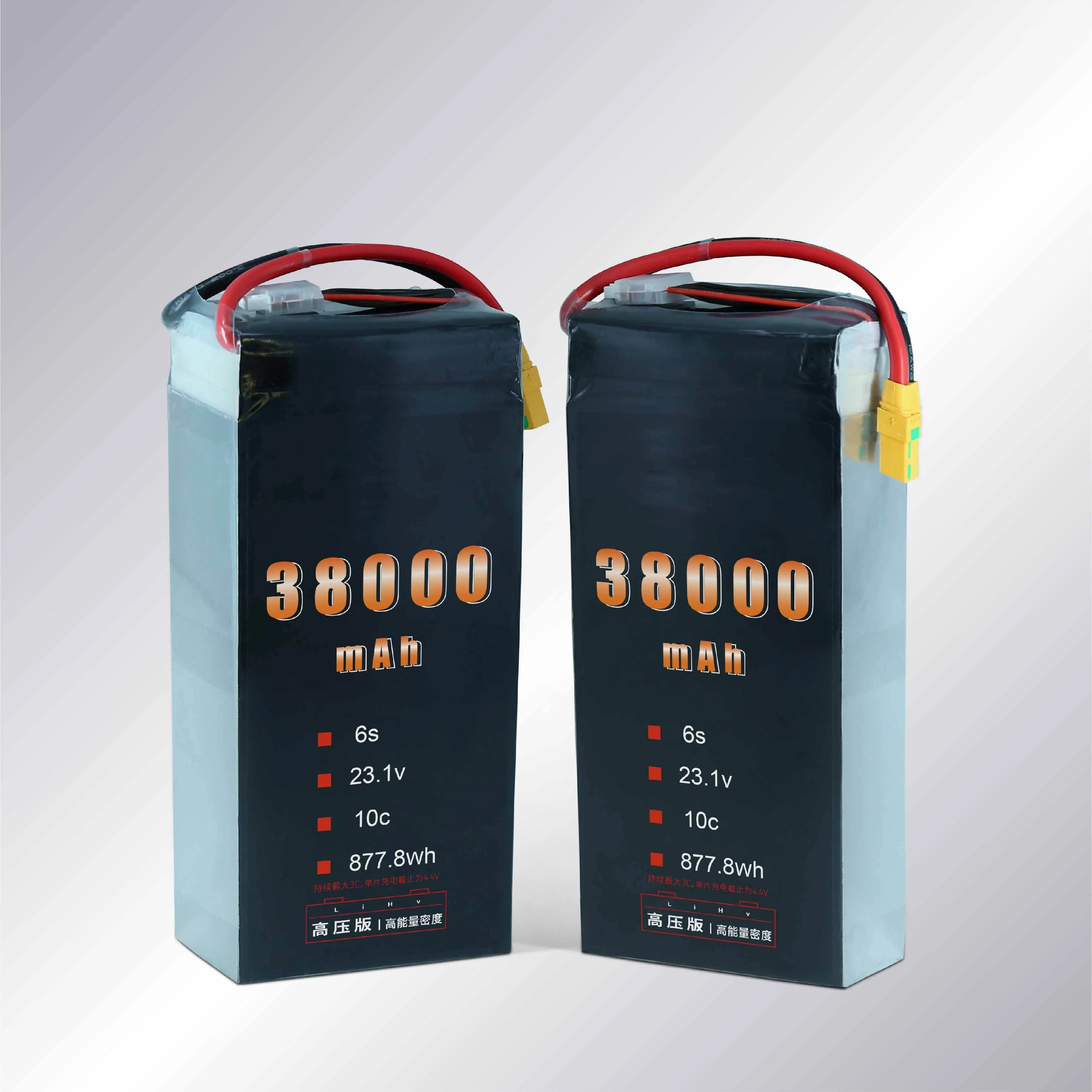 Factory promotion HV 23.1V/46.2V/53.9V 38000mAh 38ah long cycle life solid state lipo battery for vtol rc airplane