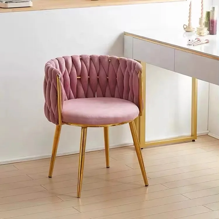 Luxury Living Room Dining Room Hotel Furniture Accent Arm Chair Luxury Backrest Orange Leather Upholstery Dining Chair