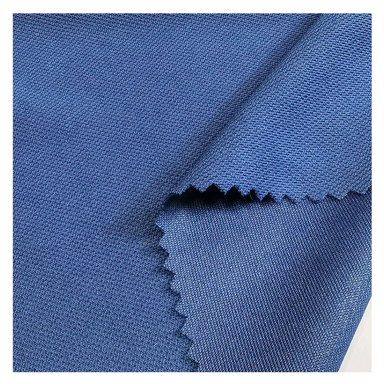 Custom Knitted Plain Dyed 100% Polyester Eyelet Mesh Dry Fit Bird Eye Fabric for Sport Wear