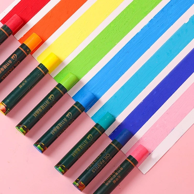 OEM Rich Pigments High Quality Washable Soft 12 24 Colors Oil Pastel Crayon For Child Artist Kids DIY