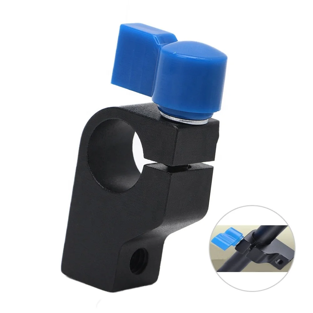 Rod Clamp Stand Adapter 15mm 1/4 Female Screw Thread Support Rail Rig Arm Photo Studio Tripod Light Camera Stand