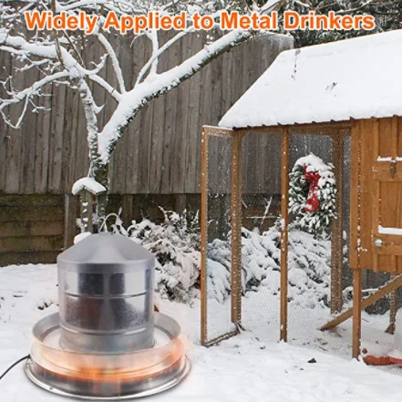 Poultry Waterer Heated Base Chicken Water Heater in Winter For Chicken Coop