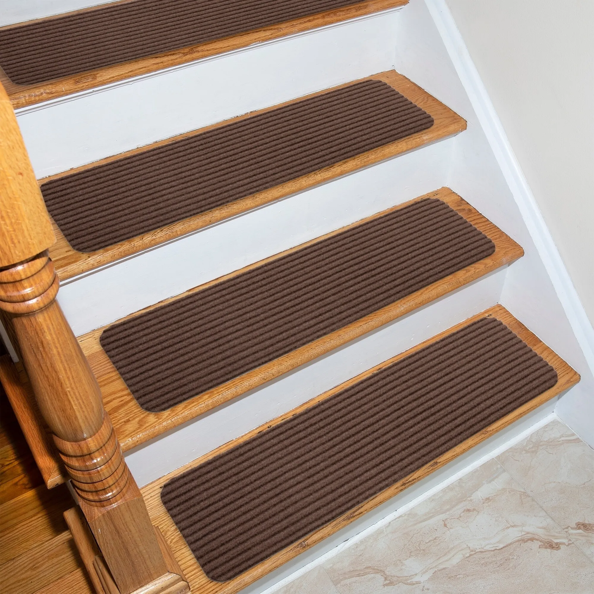 High quality Non - Slip polyester material Heavy Duty Safety carpet stair treads