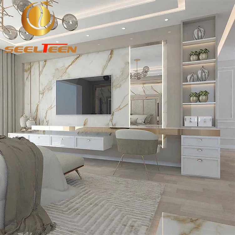 Villa Design Furniture Bedroom Set Wooden Comfortable Antique Bedroom Set