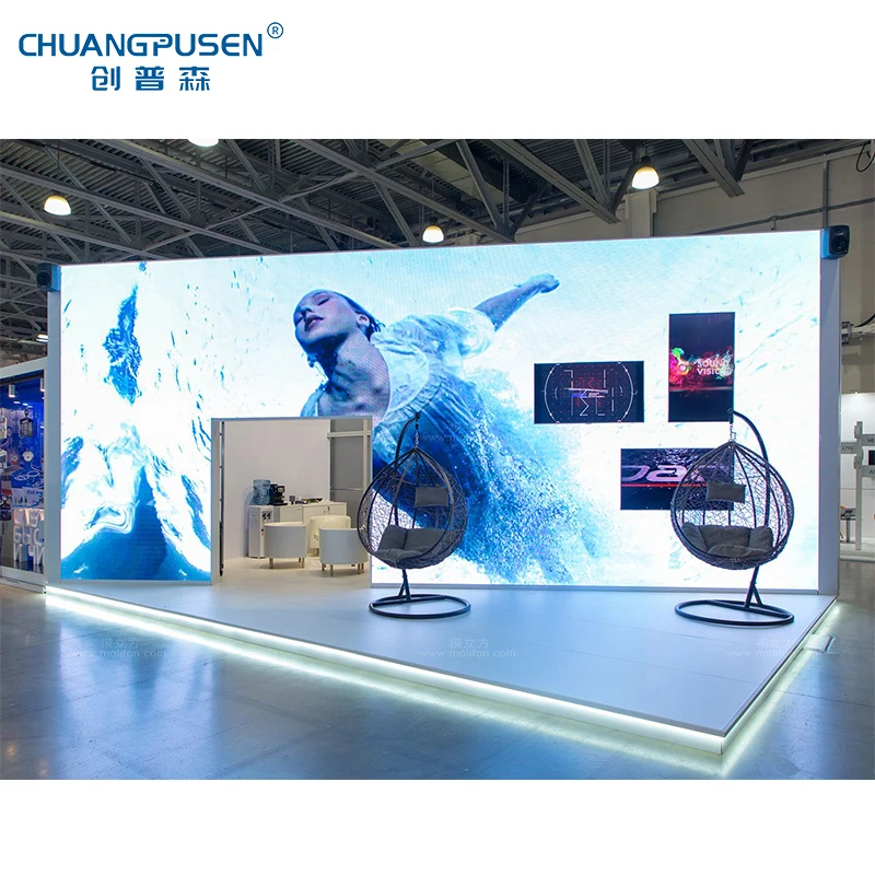 4 sided jumbotron circle led video wall led screen indoor event p3.91 p4.81 curved large stadium led display screen