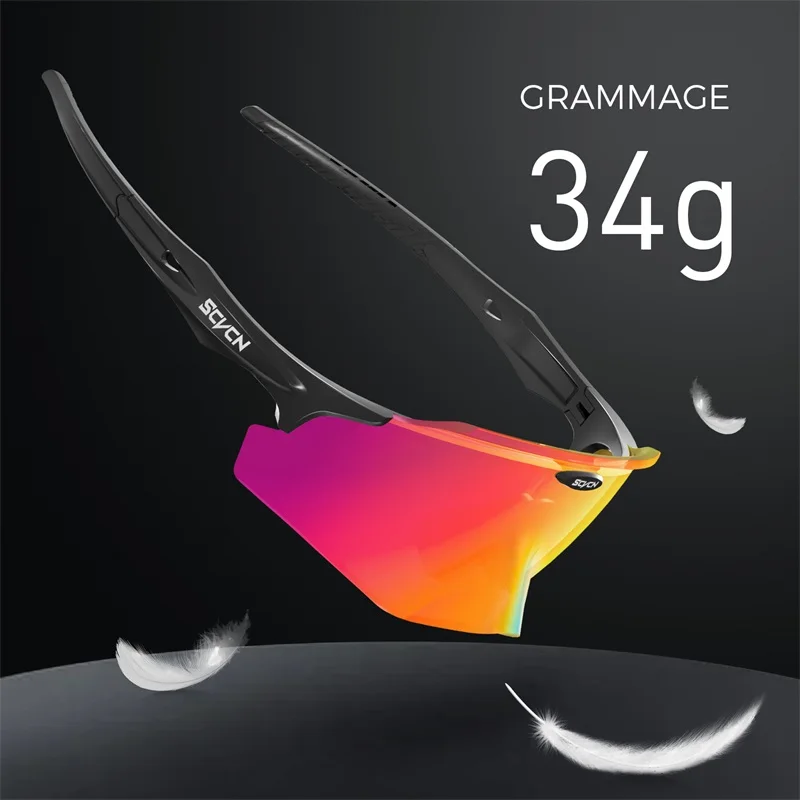 SCVCN Fashion Cycling Sunglasses Men Women Outdoor Sports Riding Running Driving Protection Glasses Bike Bicycle Glasses HD Lens
