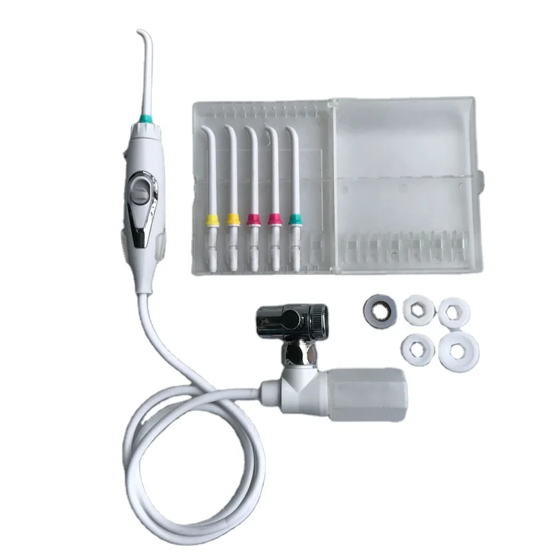 Manufactory Direct Electricity Water Flosser Jet Faucet W Steel Portable Travel Oral Dental Irrigator No Electric