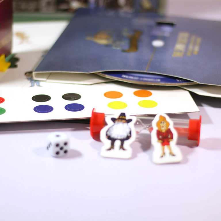 Board game maker custom family arabic board game ludo game with cards,spinner and other accessories