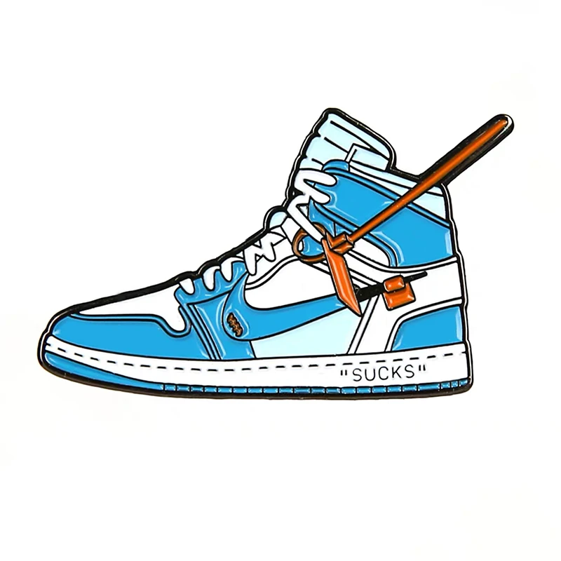 Новый дизайн обуви на заказ, мягкая эмалированная булавка, металлическая брошь для баскетбола, булавка для лацкана, значок