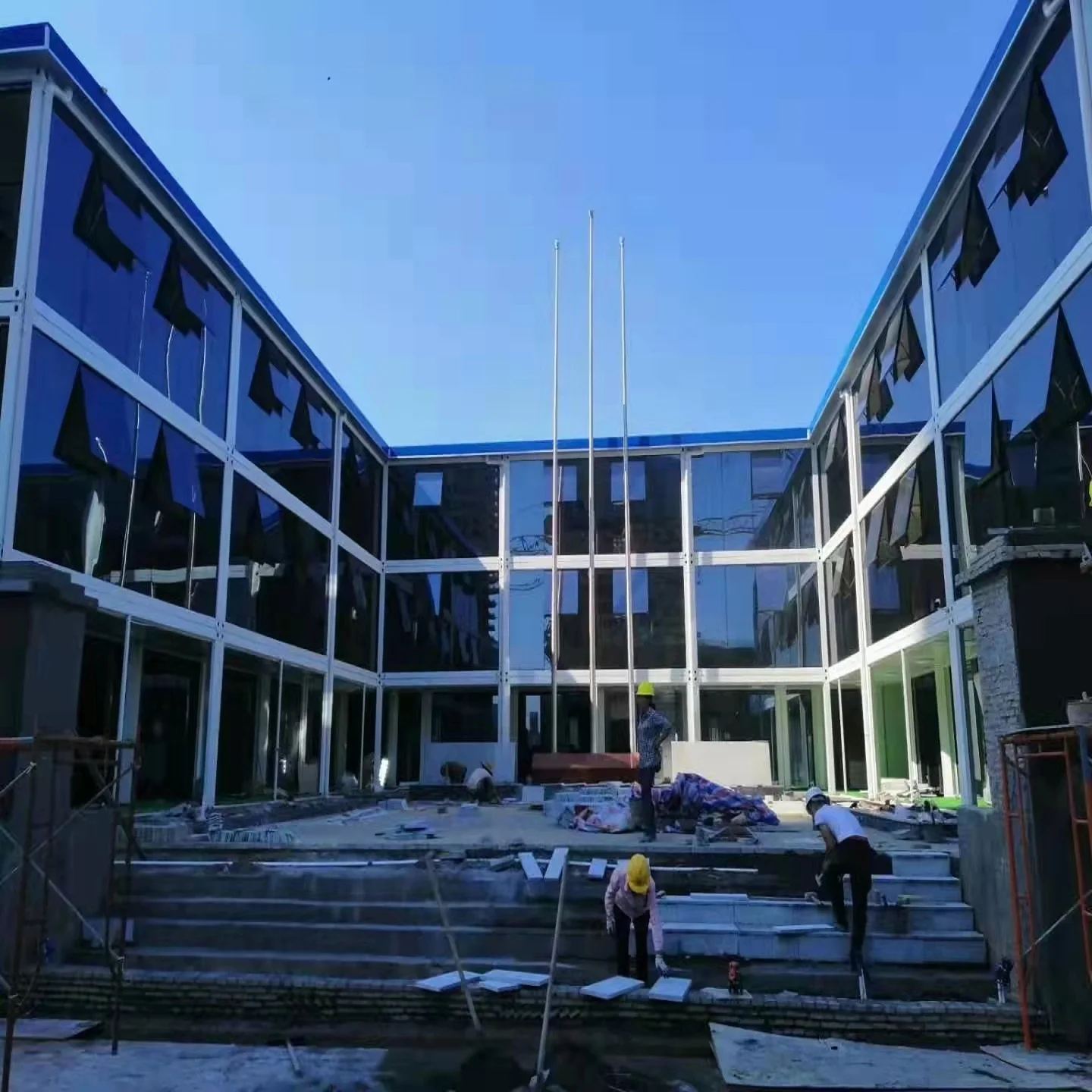 Modern style Prefabricated steel structure Luxury container house all with steel structure prefab house