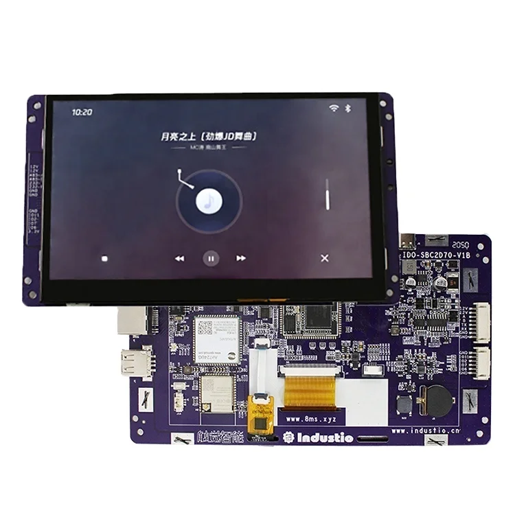 IDO-SMLCD72-V1-2EC ssd202d 7 inch lcd screen display RGB interface motherboards 1.2GHz lcds touch screen for home