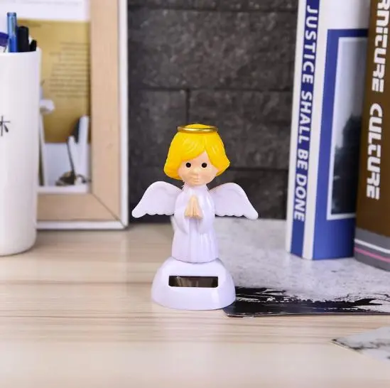 Custom logo 23-kind of solar cute dancing toys system with small solar panel dancing toy car decoration accessories interior