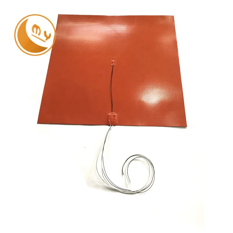 220V 3D Printer Heated Bed 300*300mm Flexible Electric Heating Pad Silicone Rubber Heater with Ntc
