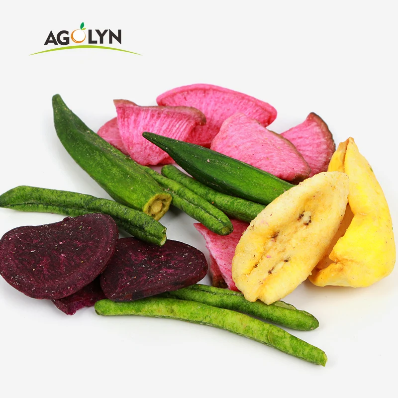 Здоровые закуски VF Okra вакуумная жаровня высокое качество сушеные овощные чипсы