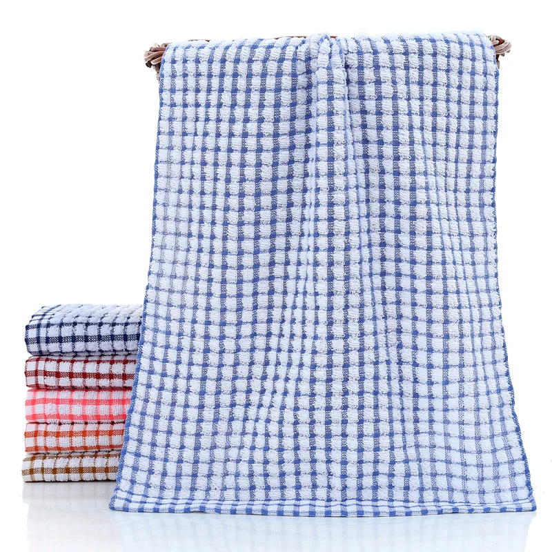 42*64 cm 75 gram/piece stock ready checked waffle terry dyed yarn cotton kitchen towel kitchen towel tea towel
