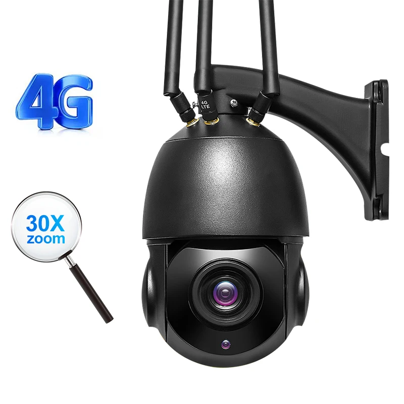 4G Wifi Lan все в одном Ptz камера видеонаблюдения 30-кратный зум 5 Мп Ip смарт-камера с автоматическим отслеживанием система камер
