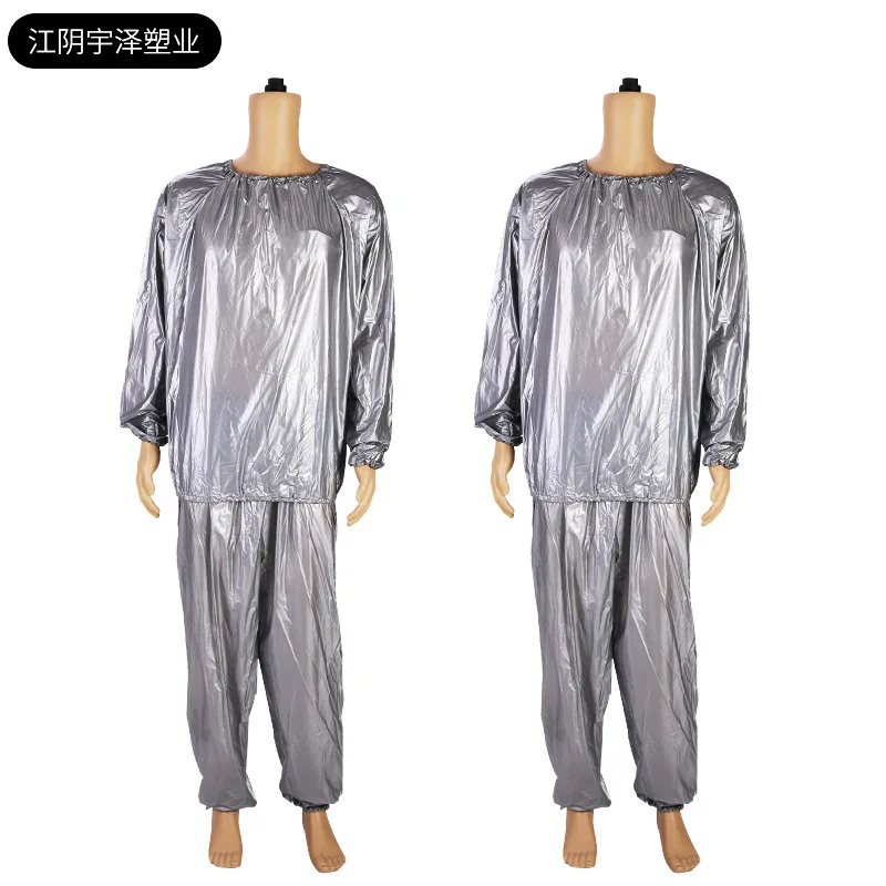 hot selling sauna suit PVC men running sweat suit GYM exercise fitness clothes sauna suit for men