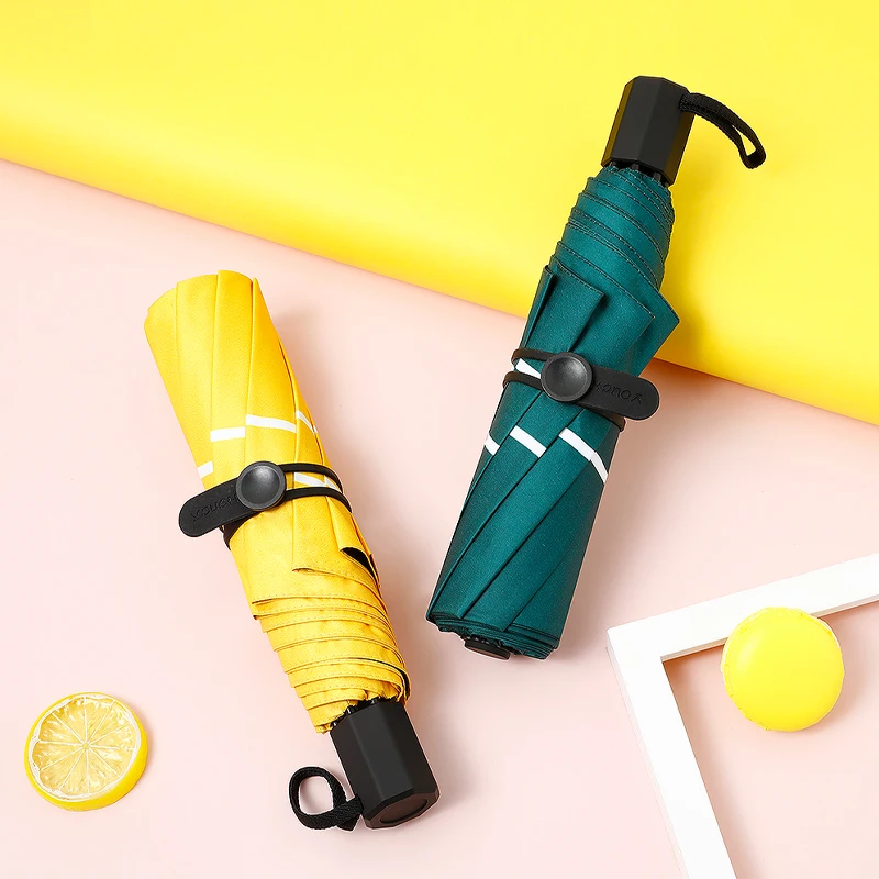 Оптовая продажа ветрозащитный водонепроницаемый складной дорожный однотонный Зонт с высококачественными деталями для зонта