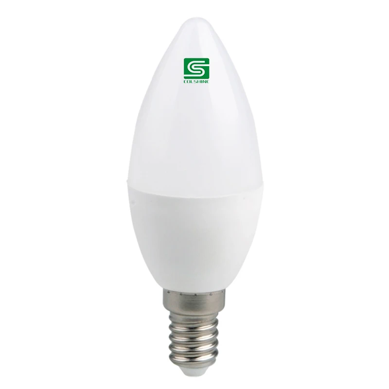 E14 LED bulb soft white plastic aluminum housing with CE LVD RoHS certificate