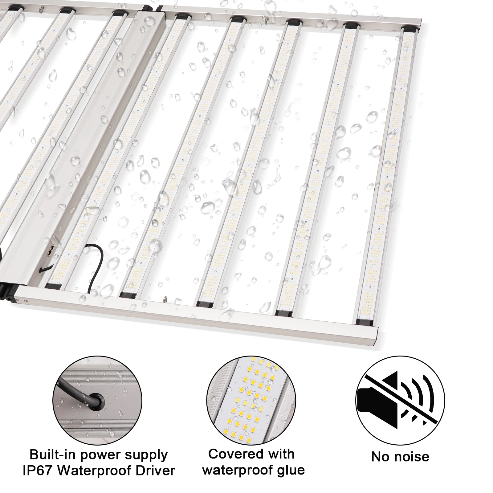 Best Hydroponic Full Spectrum LM301 650W 720W 800W 8 Bar Commercial LED Grow Light With 0-10V Dimming