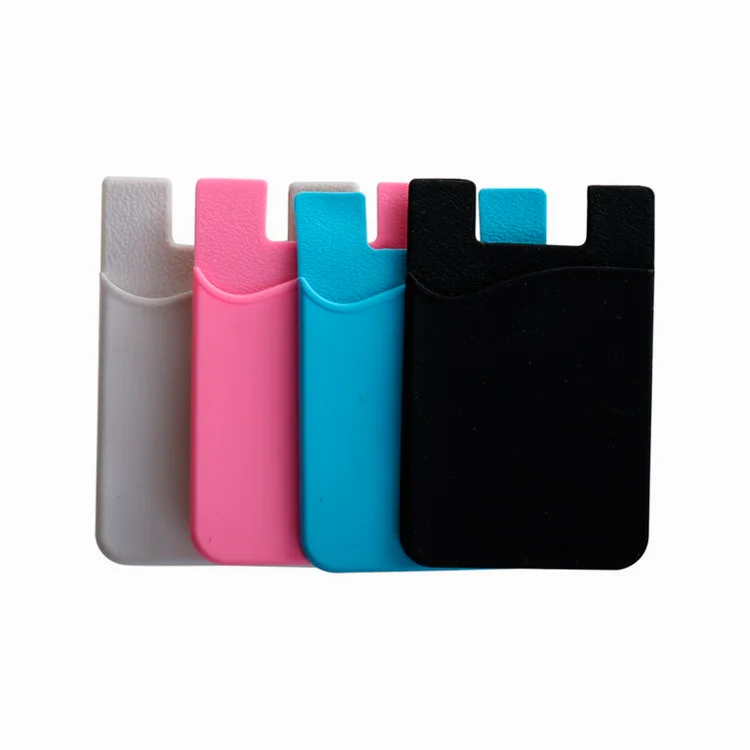 best sellers Custom Printed Logo Sticker Silicone Mobile Phone Card Holder Adhesive Cell Phone Stand Credit Card Holder