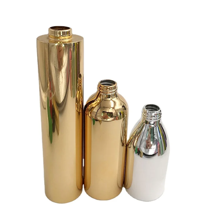 
Luxury gold aluminum powder cosmetic bottle rose gold 100ml spray bottle 50ml spray bottles 