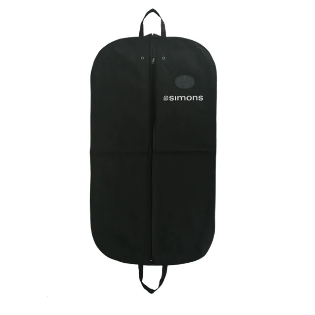 Wholesale Cheapest Clothes Black Dustproof Hanger Coat Foldable Zipper Suit Storage clothes cover