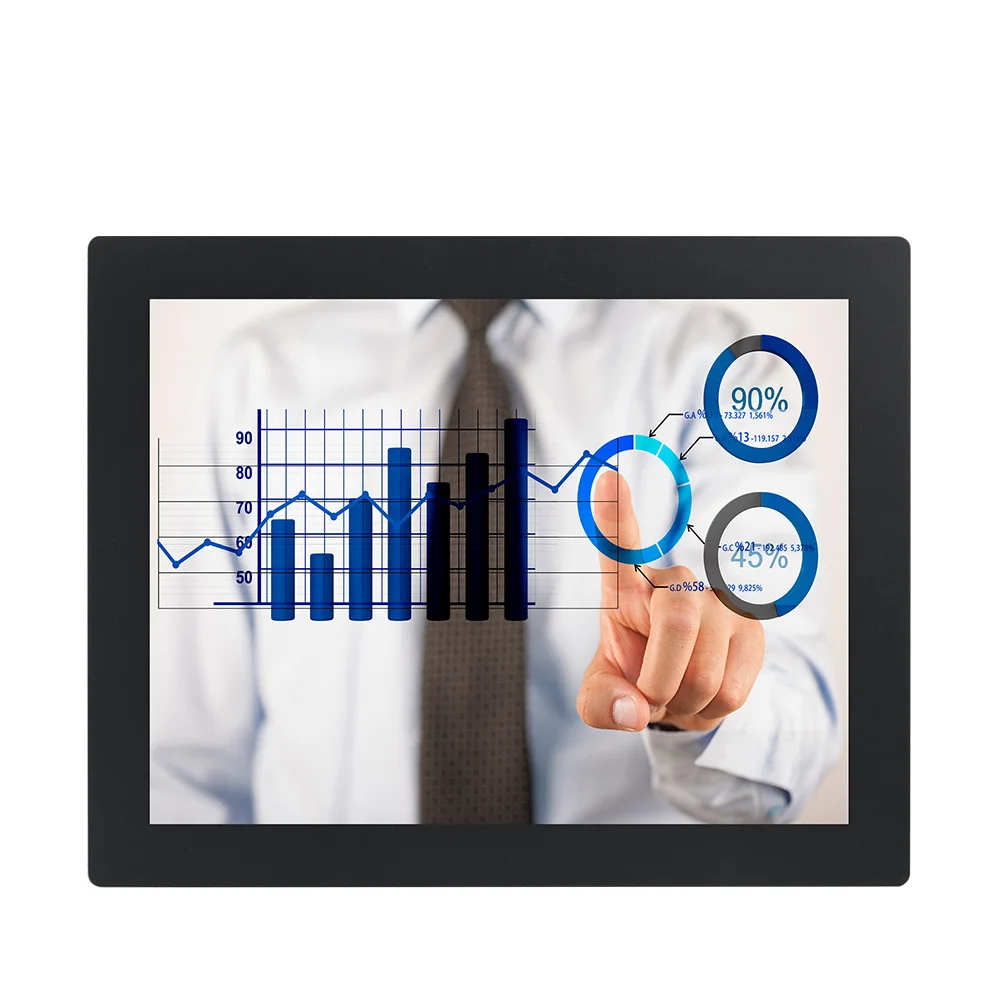 12,1 дюймовый водонепроницаемый настенный широкоформатный дисплей с открытой рамкой и высоким разрешением, промышленный IPS ЖК-монитор с мультисенсорным экраном