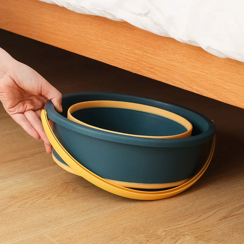 5L 10L 15L Plastic foldable collapsible ice buckets beach bucket for fishing car washing