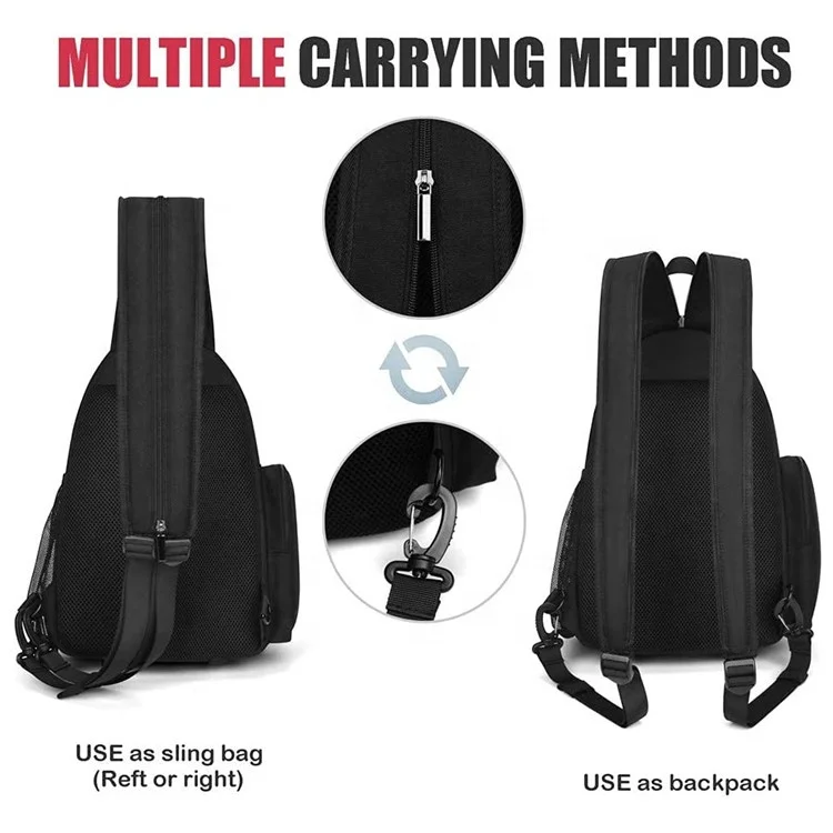 New Updated Large Capacity Camera Bag Waterproof Sports Sling Shoulder Backpack Phone Tablet Bag for Canon/iPad/ Apple/ Samsung