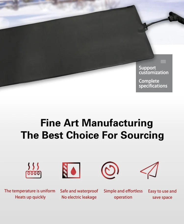 Manufacturer Directly Export Heated Driveway Mats Anti Freezing Heating Melting Mat 110v Snow Melting Pad