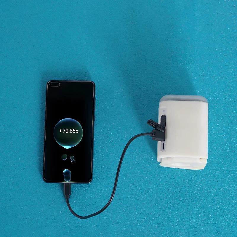 Portable efficient brushless motor Air Pump Camping Light Ultra-Mini Air Pump  Batteries USB with Nozzles for Pool Floats