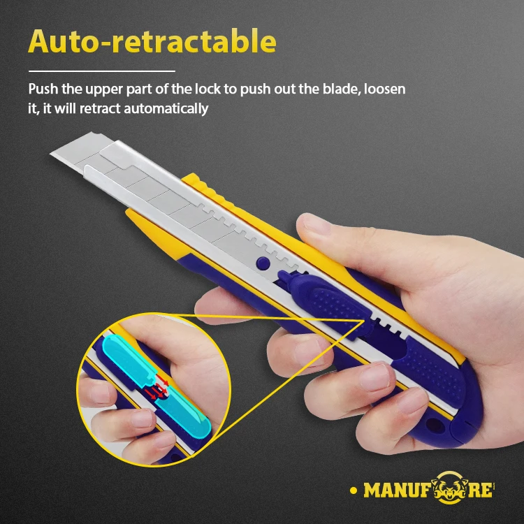 School and Office Stationery Knife Super Durable snap off knife Utility Knife Open Box Tool Wallpaper Cutter