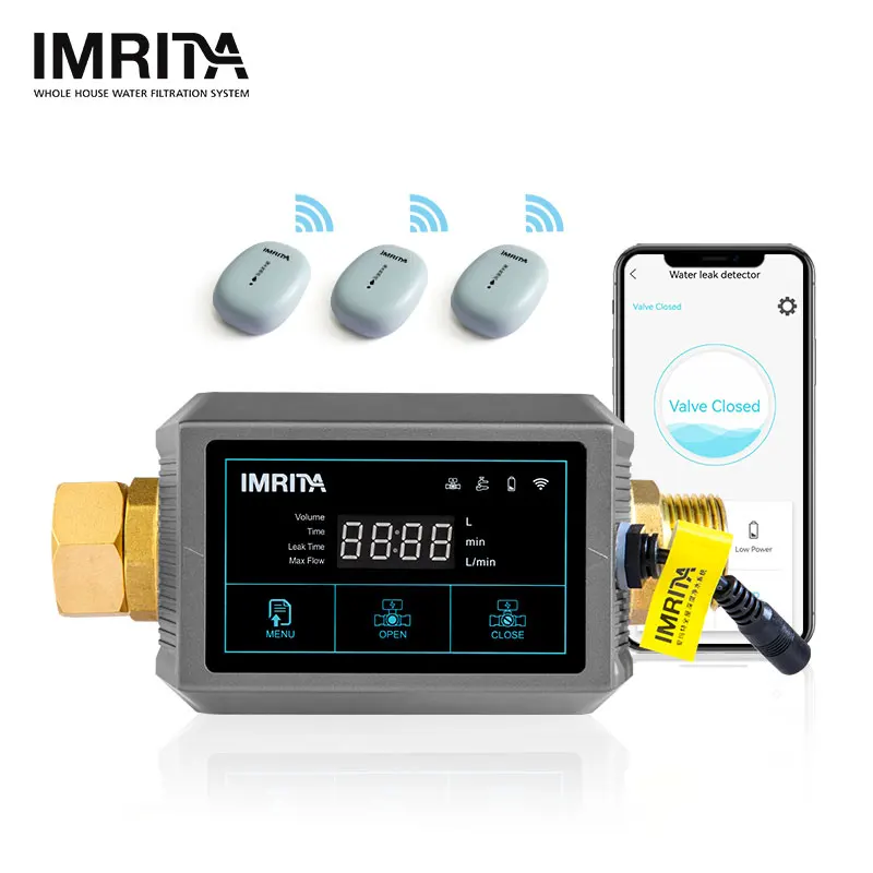 IMRITA Household Water Management Flow Meter Measure very less flow and Smart Auto Control Valve on and off