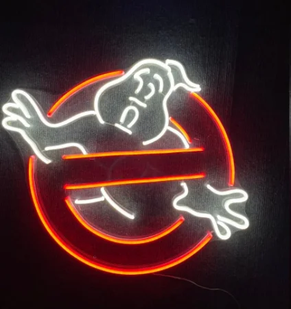 Acrylic plate manufacturing good bedroom decorations best quality factory direct ghost busters sale neon sign